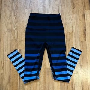 K-DEER blue striped leggings